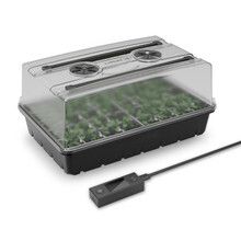 AC Infinity Humidity Dome, Germination Kit with LED Grow Light Bars, 5x8 Cell Tray