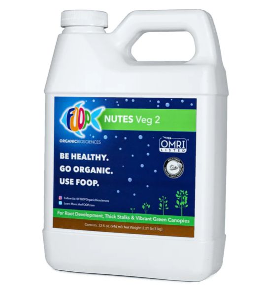 FOOP Nutes Nutrients Veg 2 32 oz