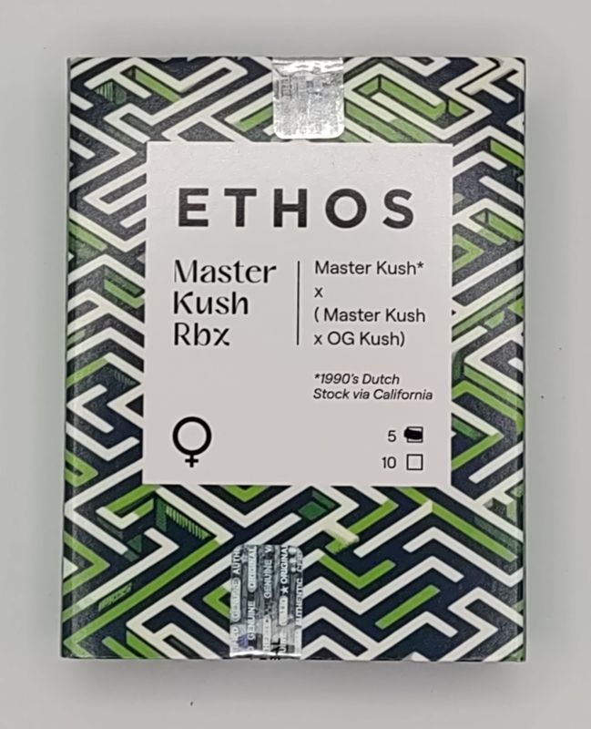 MASTER KUSH RBX 5 pack MASTER KUSH* (*1990&#39;S DUTCH STOCK VIA CALIFORNIA) x (MASTER KUSH X OG KUSH)