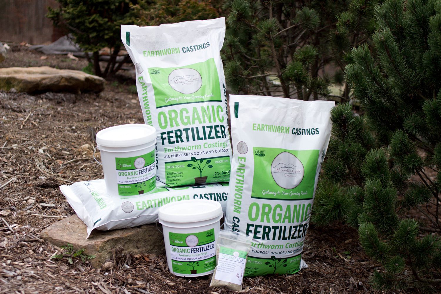 Mountain Gate Organics Worm Castings 1 cubic foot