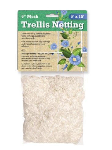 Active Aqua 5&#39; x 15&#39; Trellis Netting 6&quot; Mesh Woven