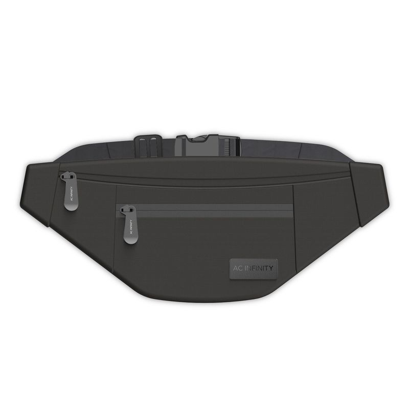 AC Infinity Smell Proof Belt Bag, Black, with 900D Nylon Fabric and Carbon Filter Lining Fanny Pack
