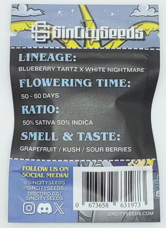Sin City Seeds Blueberry Squirt (R,HY) 7 Pack