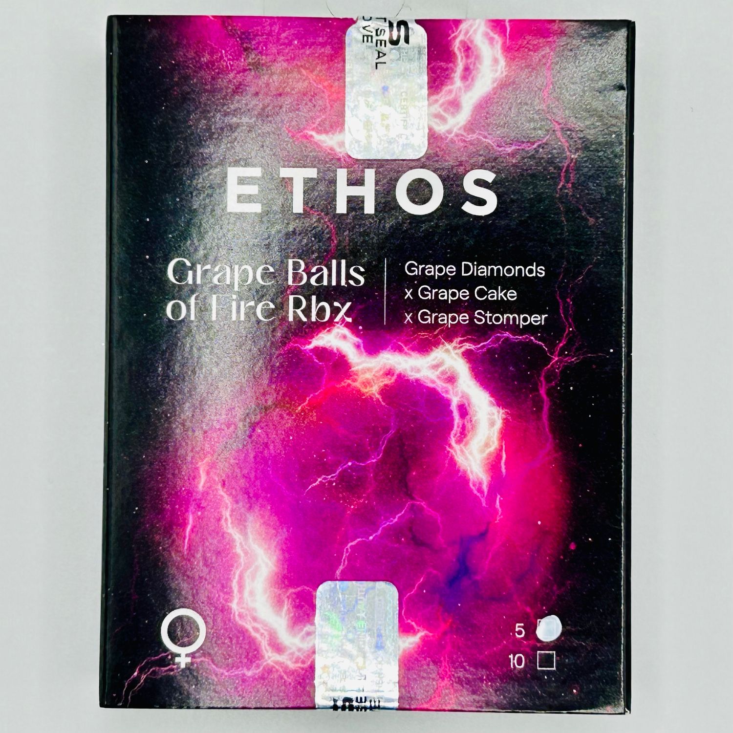 Ethos Grape Balls of Fire RBX (F) 5 Pack GRAPE DIAMONDS x GRAPE CAKE x GRAPE STOMPER