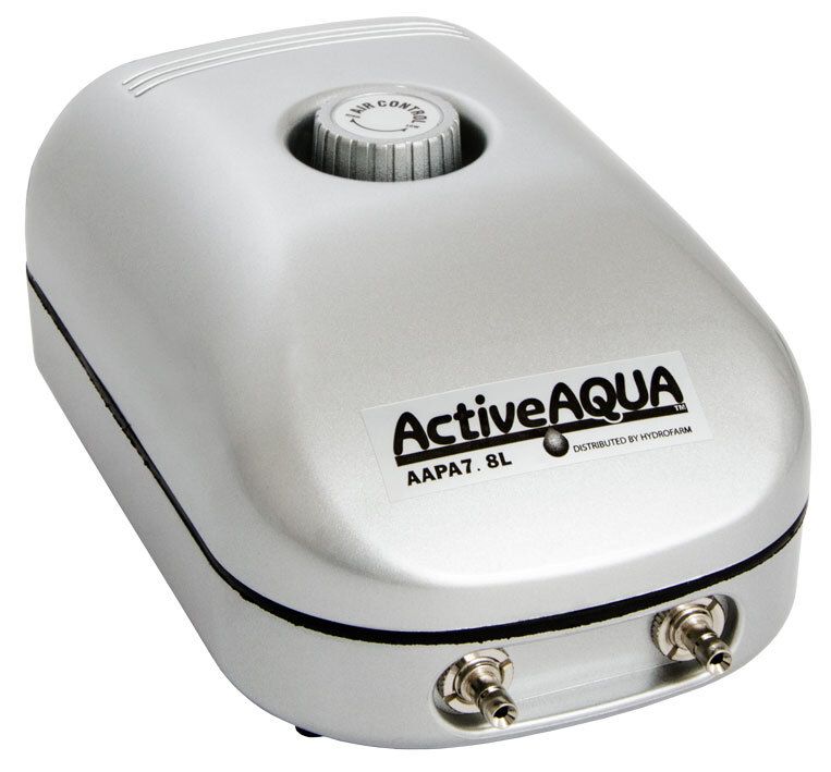 Active Aqua Air Pump, 2 Outlets, 3W, 3.2 L/min