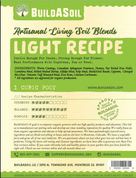 BuildASoil Light Recipe Soil 1cf