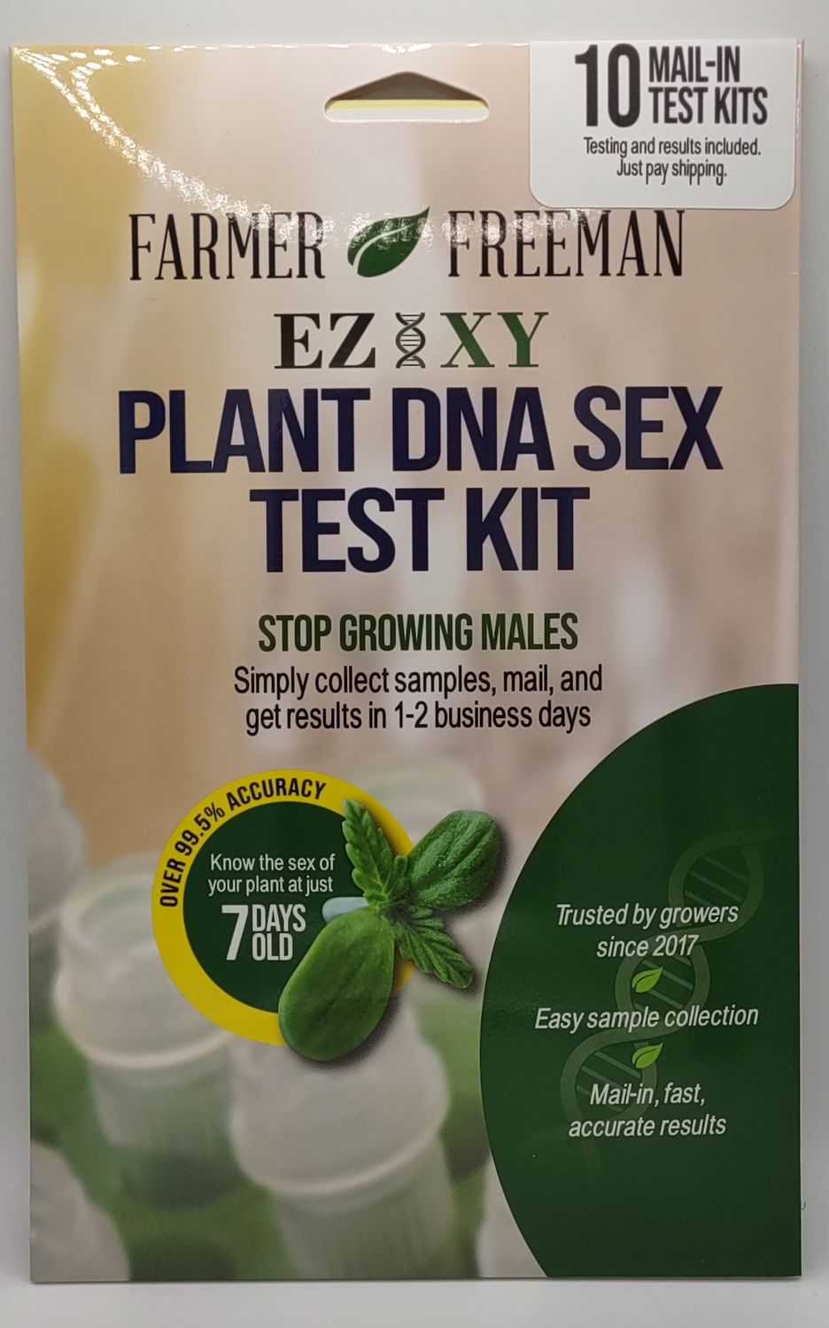 Farmer Freeman EZ-XY 10pk Plant DNA Sex Test Kit
