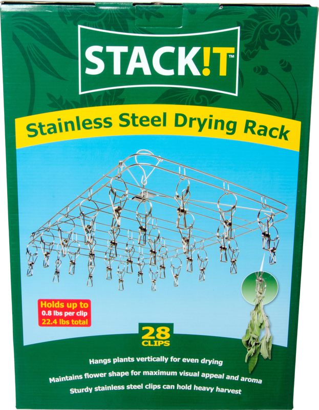 STACK!T Hanging Dry Rack w/28 Clips