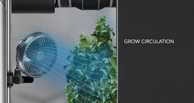 AC Infinity CLOUDRAY S6, GEN 2 GROW TENT CLIP FAN 6” WITH LONG-LIFE EC MOTOR, 10-LEVEL NATURAL WIND MODES &amp; FAN SPEEDS, 10-LEVEL AUTO OSCILLATION