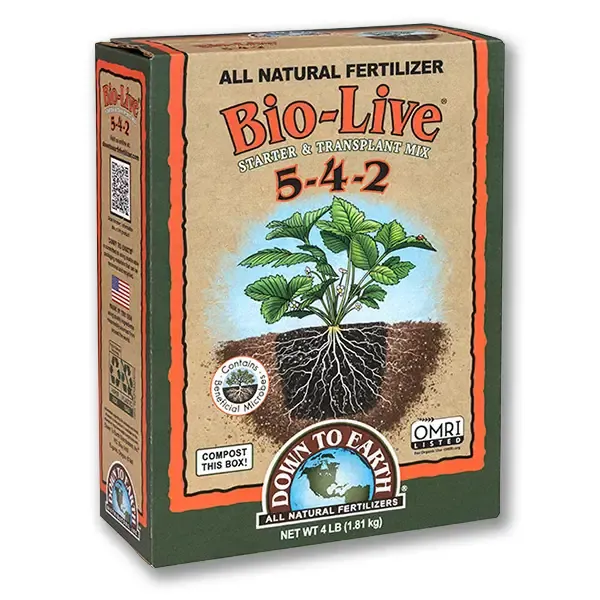 DTE BIO-LIVE 5-4-2 W/MYCO 25LB *OMRI*