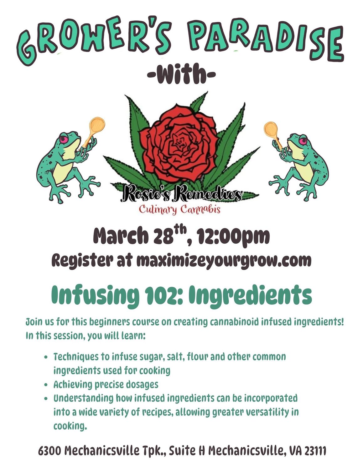 Infusing 102: Ingredients -  with Rosie's Remedies