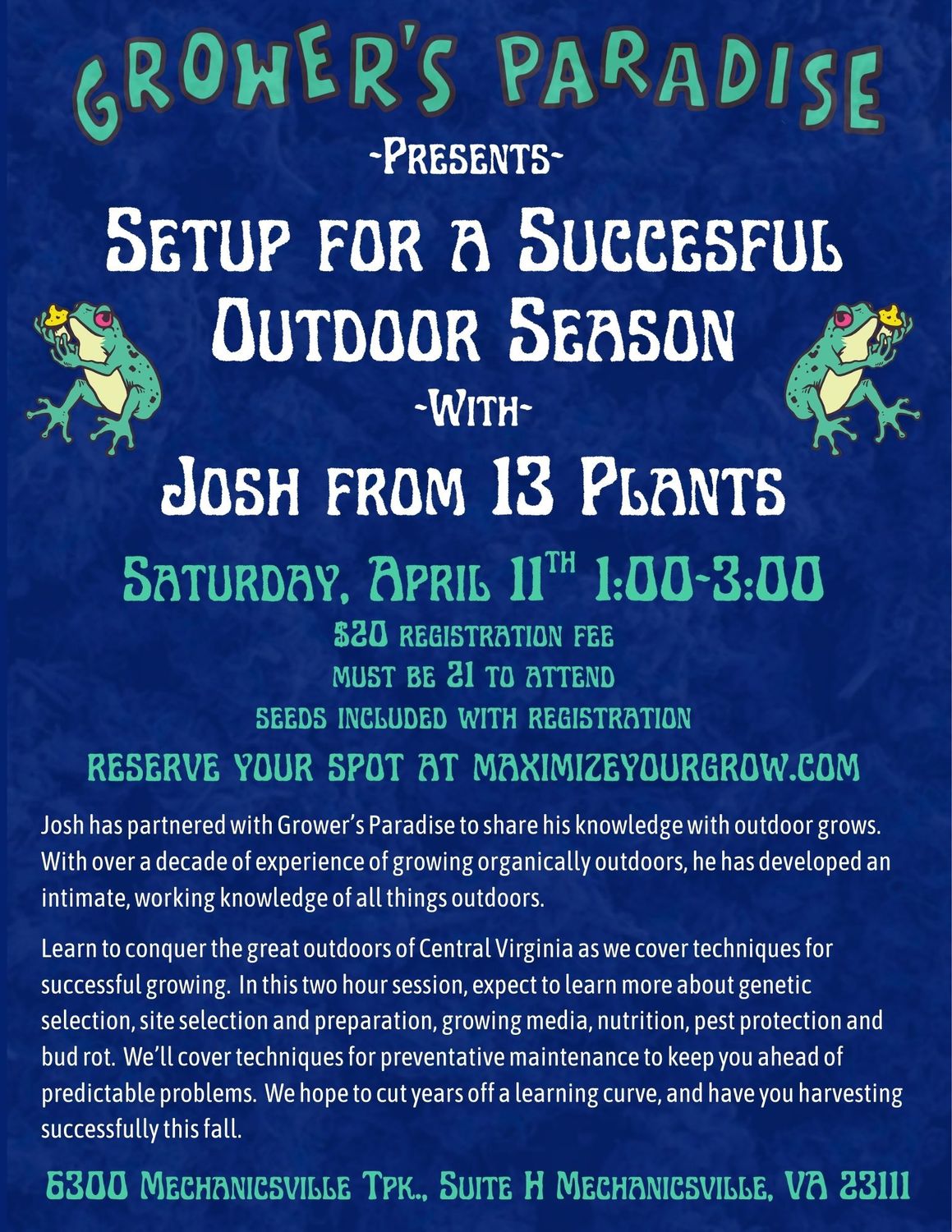Growing Outdoors - Setting up for a Successful Season