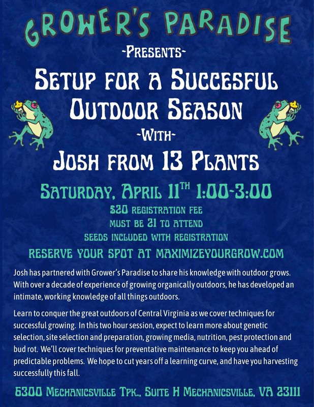 Growing Outdoors - Setting up for a Successful Season