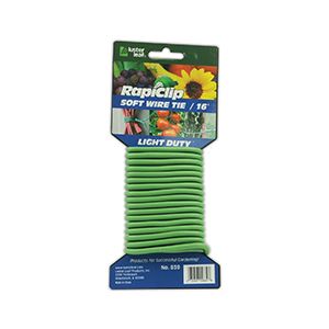 Luster Leaf 16' Light Duty Soft Twist Tie Wire Green
