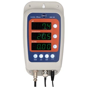 HM Digital® HM-100 Continuous pH/EC/TDS/Temp Monitor