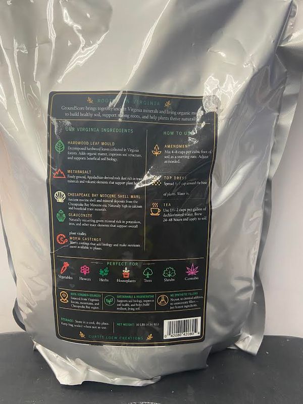 GroundScore - A Mineral Rich Virginia Soil Amendment