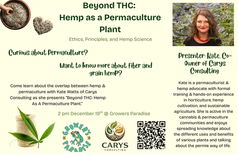 Beyond THC: Hemp as a Permaculture Plant