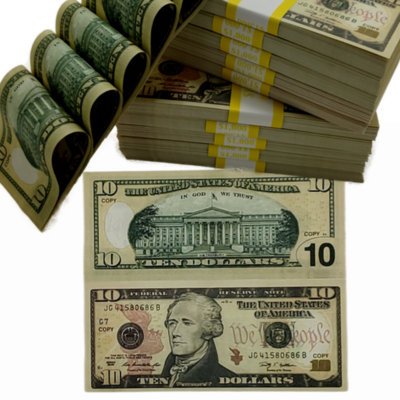 $1,000 Prop Money | $10 BILLS | 100 Pieces Used for Pranks, Social Media Content, Video Projects, Movies ETC!