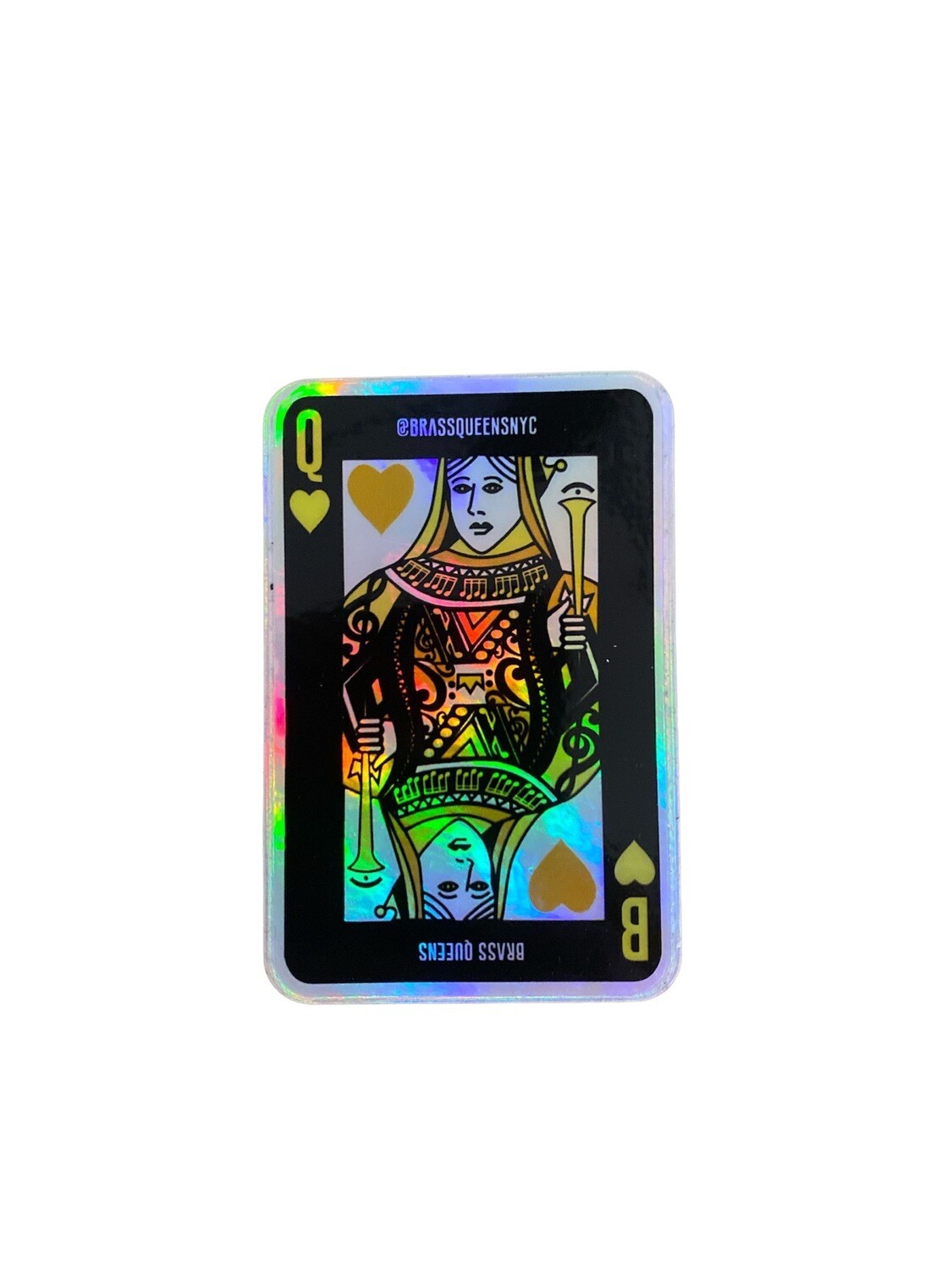 Queen of Hearts Holographic Sticker