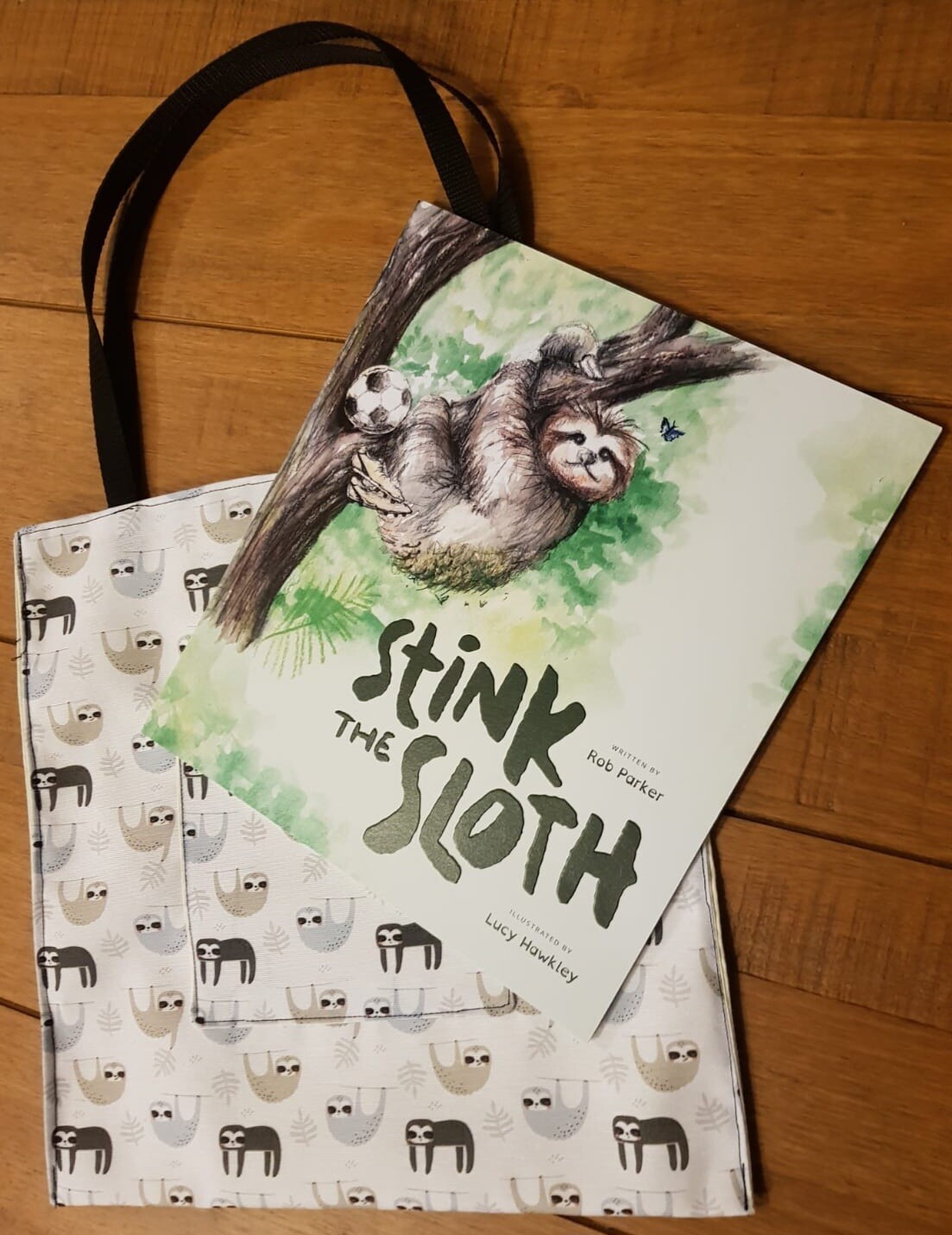 Stink The Sloth book with FREE Sloth Tote Bag