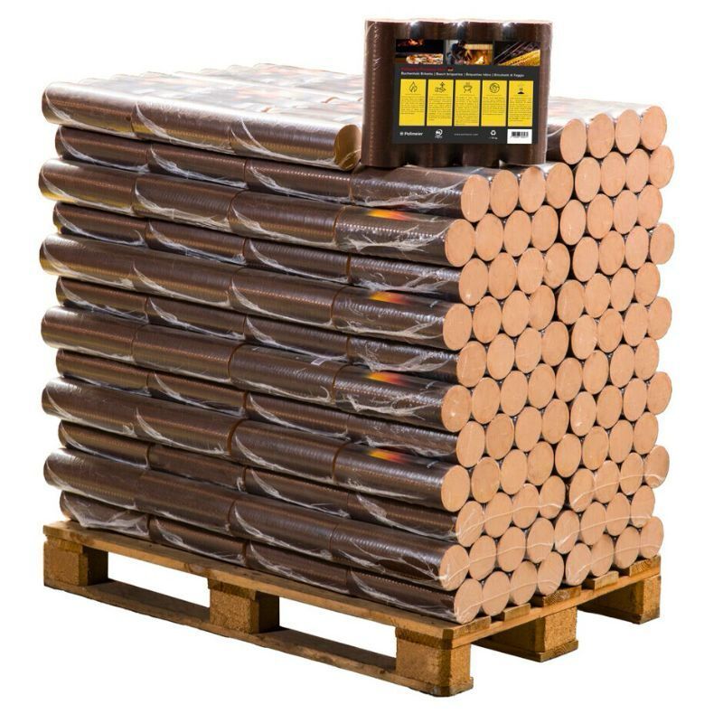 960 kg Pollmeier Premium Plus Buchenholzbriketts