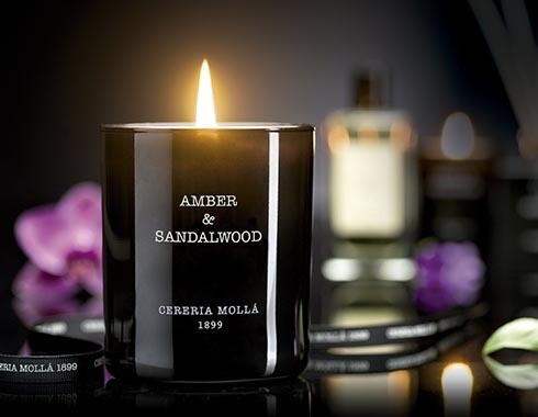 Bougie parfumée 230 gr, Fragrances: AMBER & SANDALWOOD