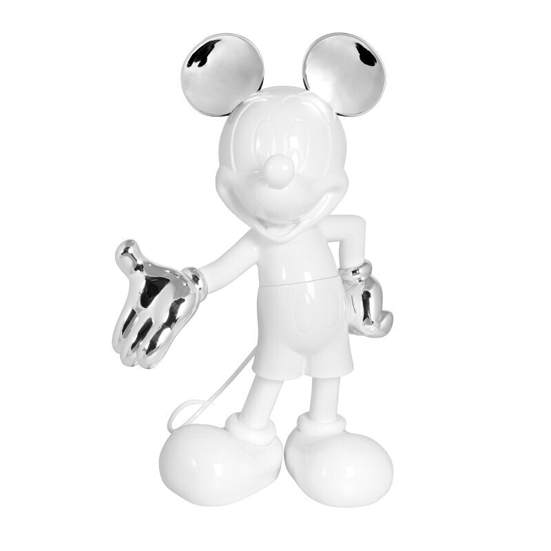 Mickey welcome bicolore blanc & argenté