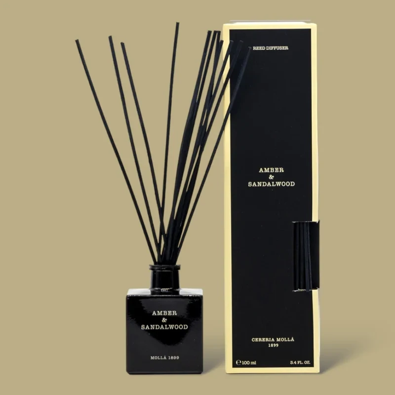 Diffuseur  100 ml, Fragrances: AMBER & SANDALWOOD