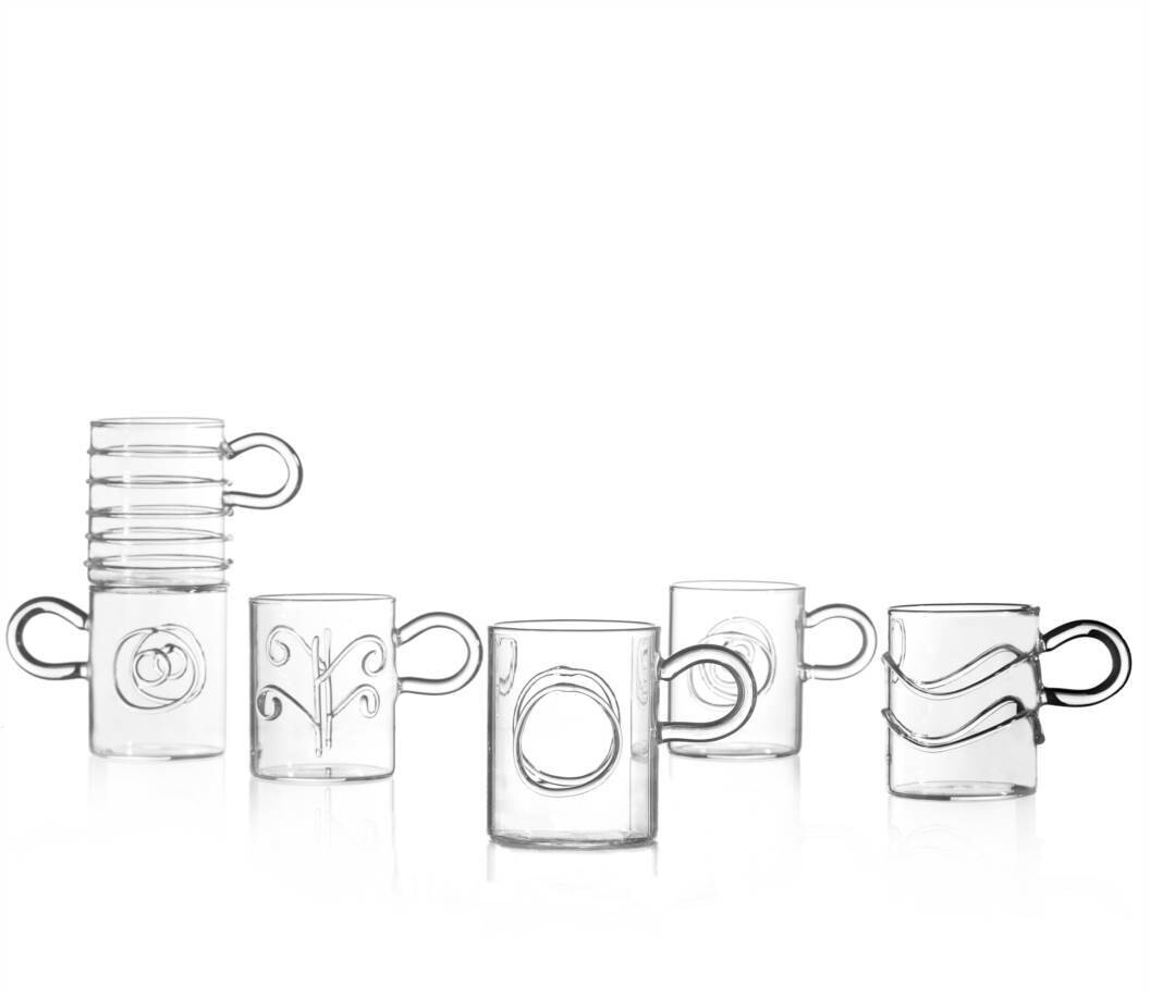 Deco Coffee Cups - Set of 6