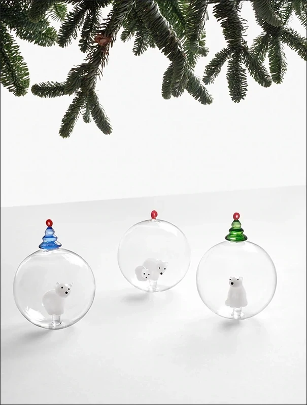 Christams Ball - White Bear & Wish Tree Christams Ball - White Bear & Wish Tree