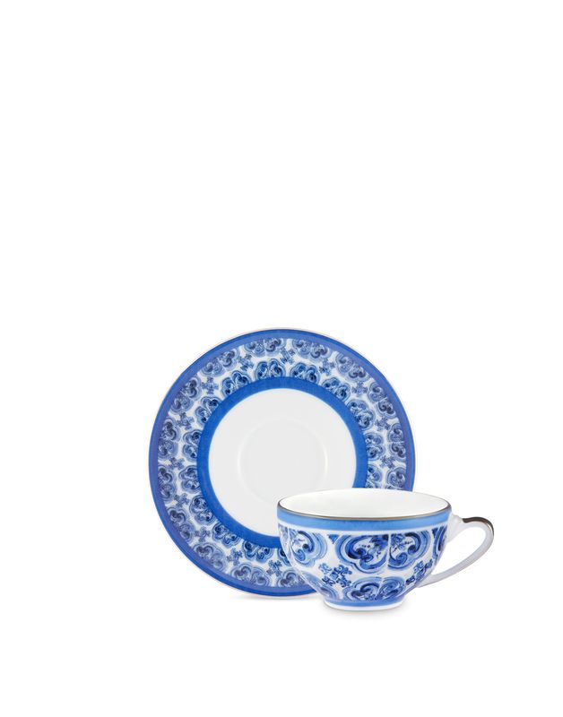 Tasse à Café avec Soucoupe en Porcelaine