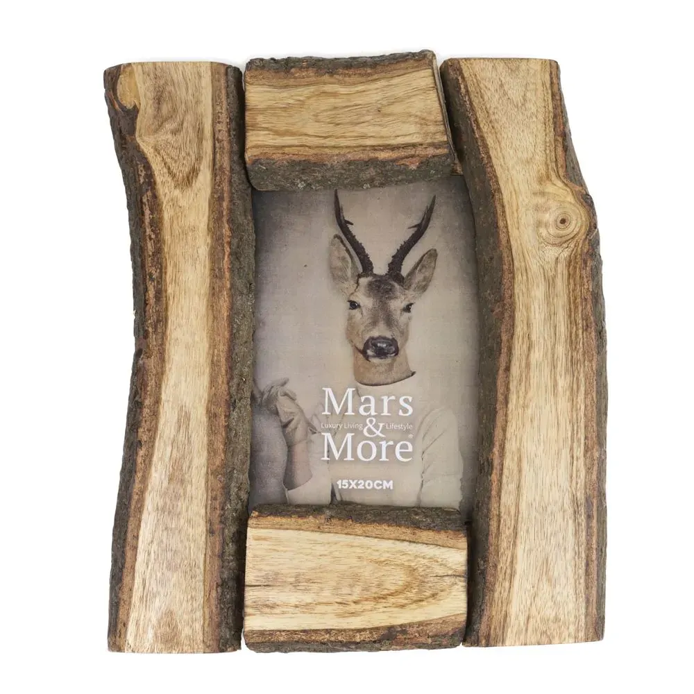 Tree trunk photo frame
