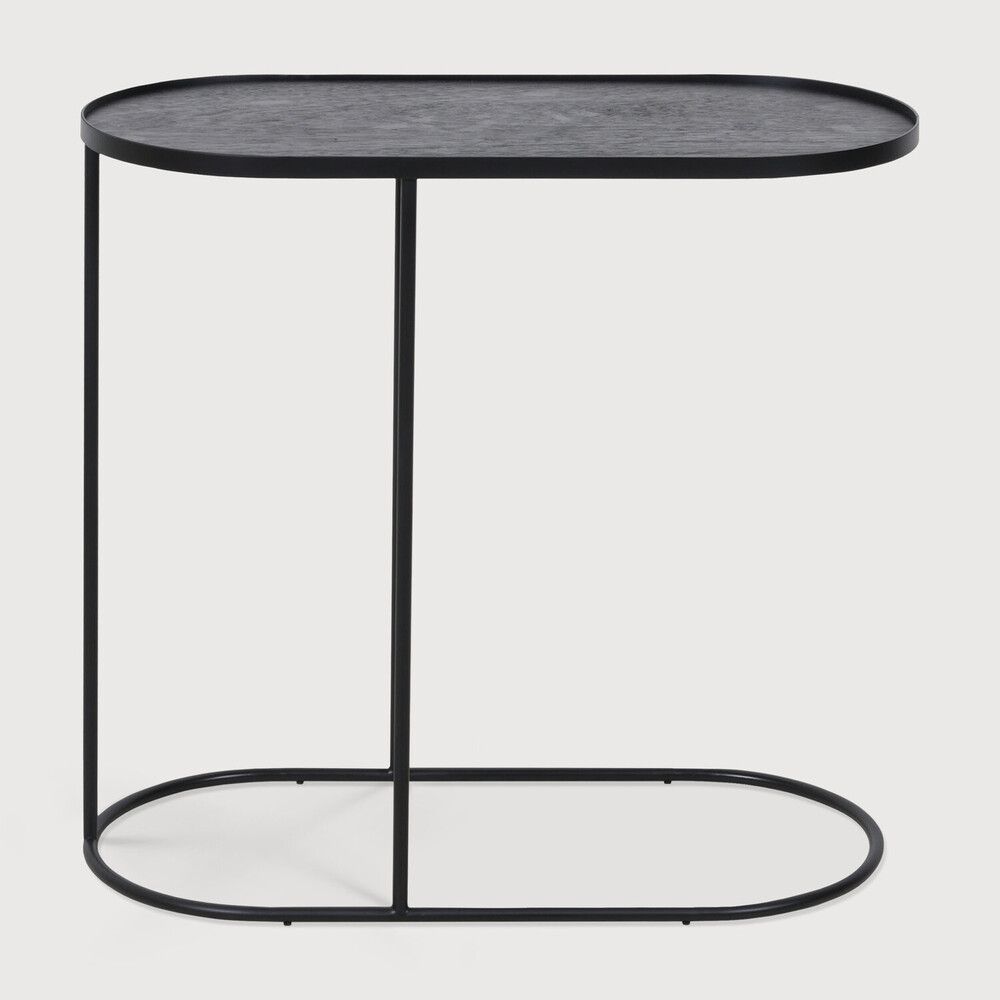 Side table with tray