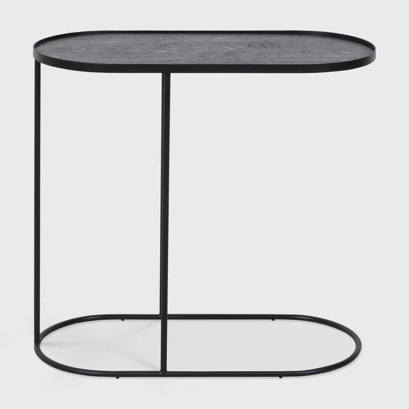 Side table with tray