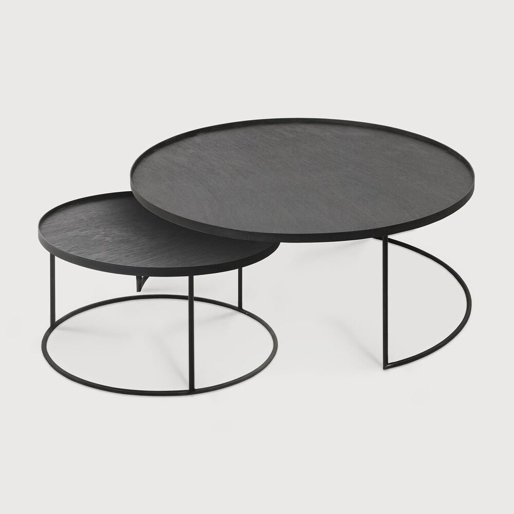 Set of coffee tables with trays