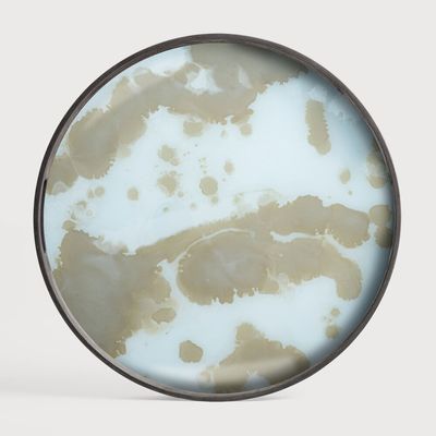 Organic Mist Gold glass tray S Organic Mist Gold glass tray S