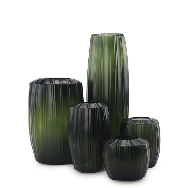 Vase Malibu Black Steelgrey