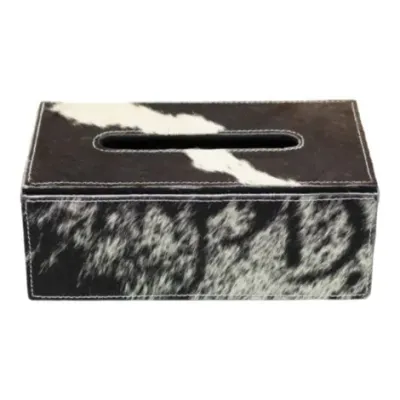 Cow tissue box black/white