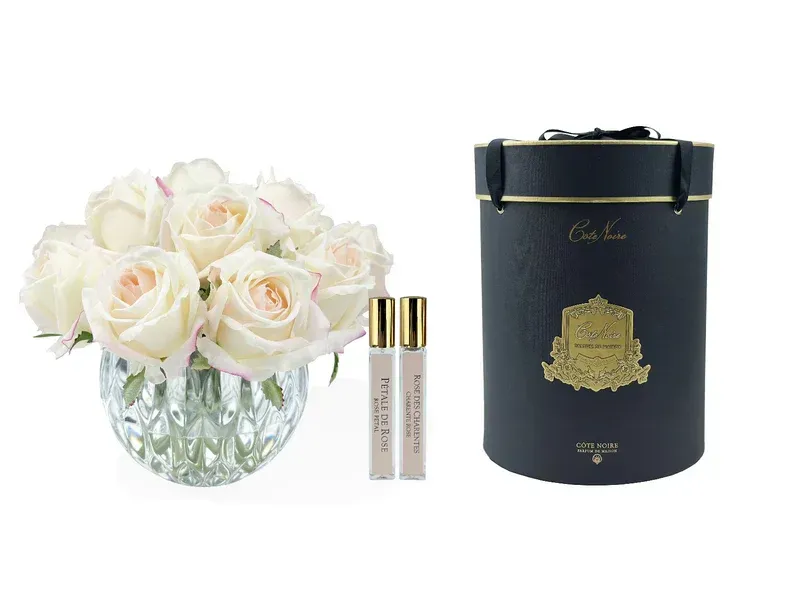 Luxury Round Bouquet - Blush Rose Buds