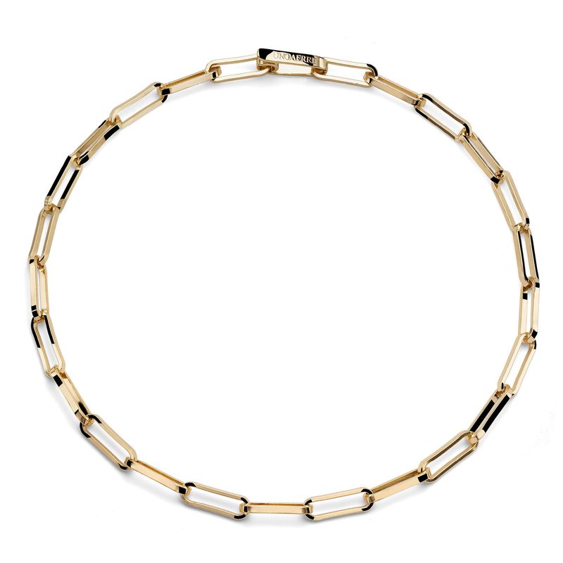 collier chaîne paperclip doré collier chaîne paperclip doré