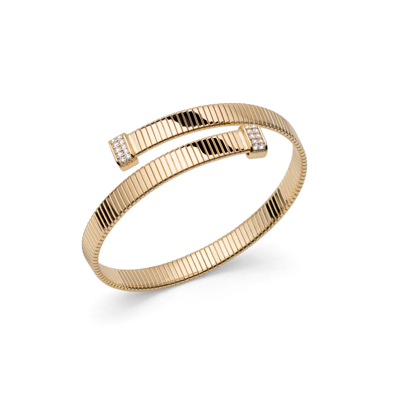 Tubogas bracelet with cubic zirconia Tubogas bracelet with cubic zirconia