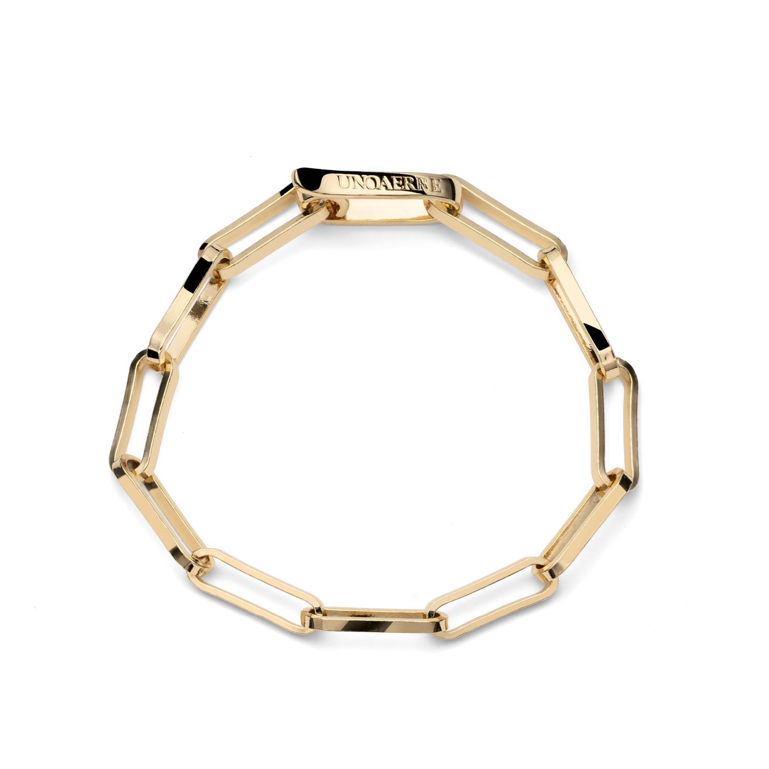 Gold paperclip chain bracelet Gold paperclip chain bracelet