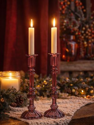 Red Candle Holder Astalina Red Candle Holder Astalina