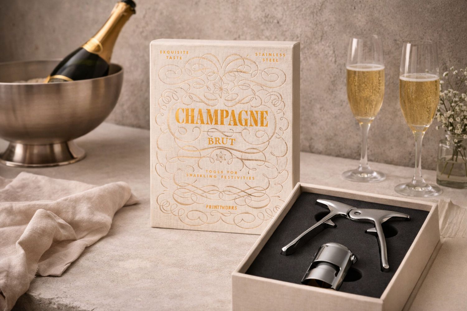 Champagne Tool Set Champagne Tool Set