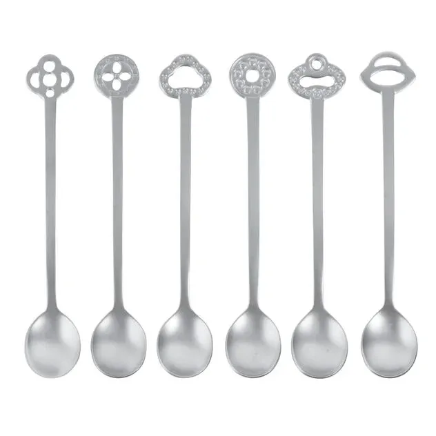 Set 6 Teaspoons Party Oriental - Antique Silver Set 6 Teaspoons Party Oriental - Antique Silver