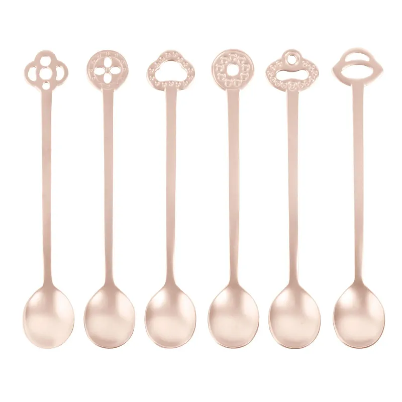 Set 6 Teaspoons Party Oriental - Antique Champagne