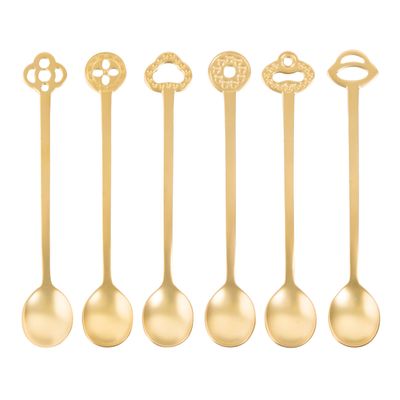Set 6 teaspoons Party Oriental - Antique Gold Set 6 teaspoons Party Oriental - Antique Gold