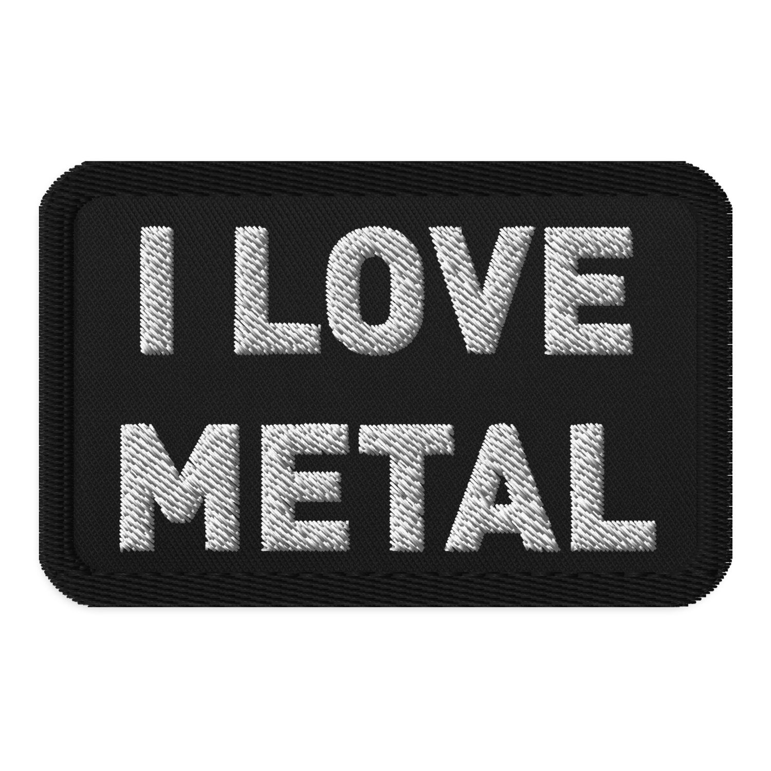 I Love Metal Embroidered patches