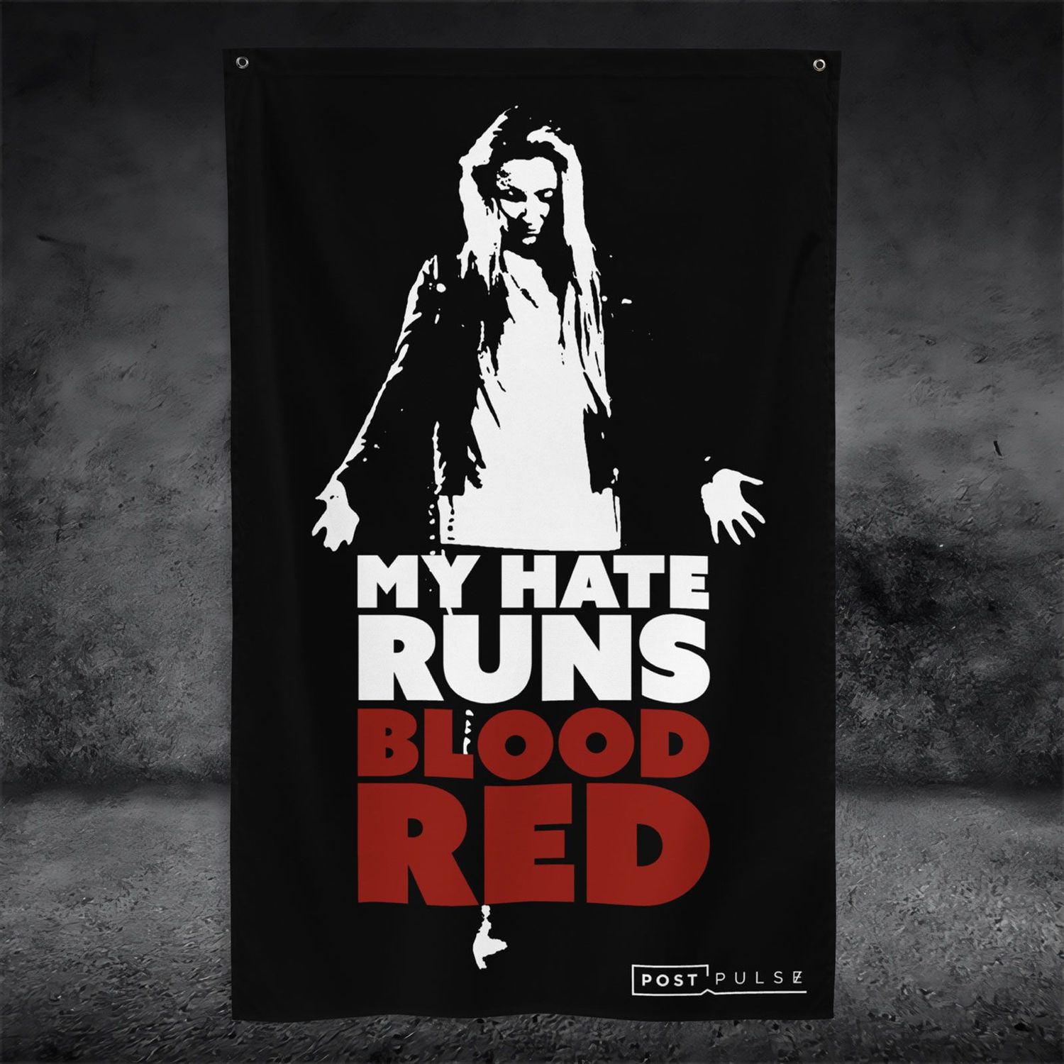 My Hate Runs Blood Red Flag
