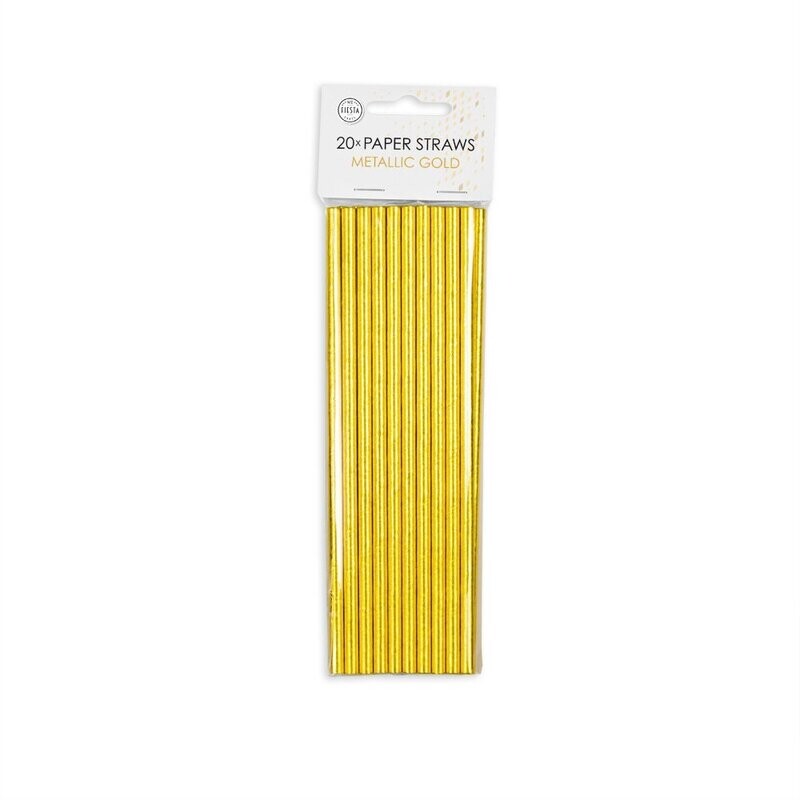 METALLIC GOLD STRAW